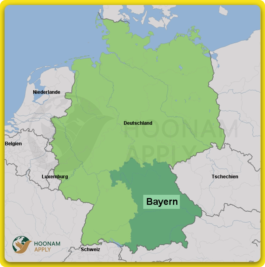 نمایی از ایالت بایرن در جنوب شرقی آلمان