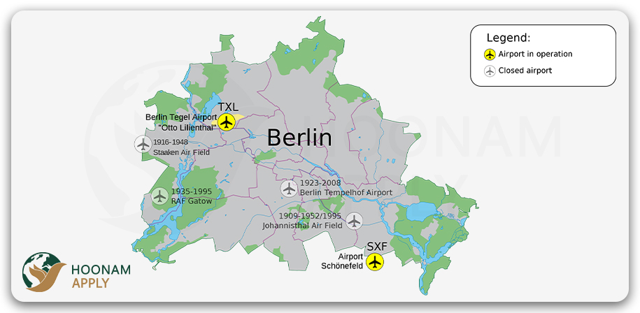 نقشه ایالت برلین